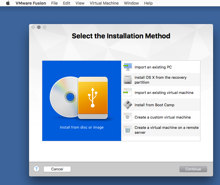 fusion for mac vmware tools not installable